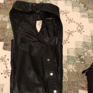 Leather s chaps... leather king brand size m